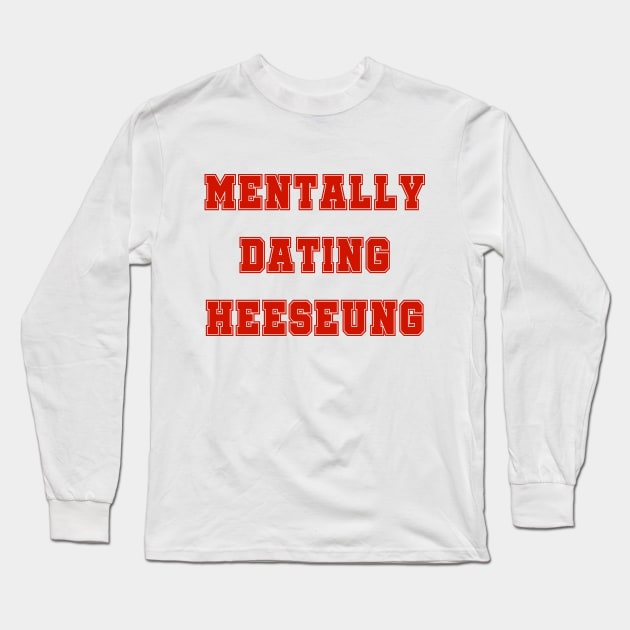 Mentally dating Enhypen Heeseung | Morcaworks Long Sleeve T-Shirt by Oricca